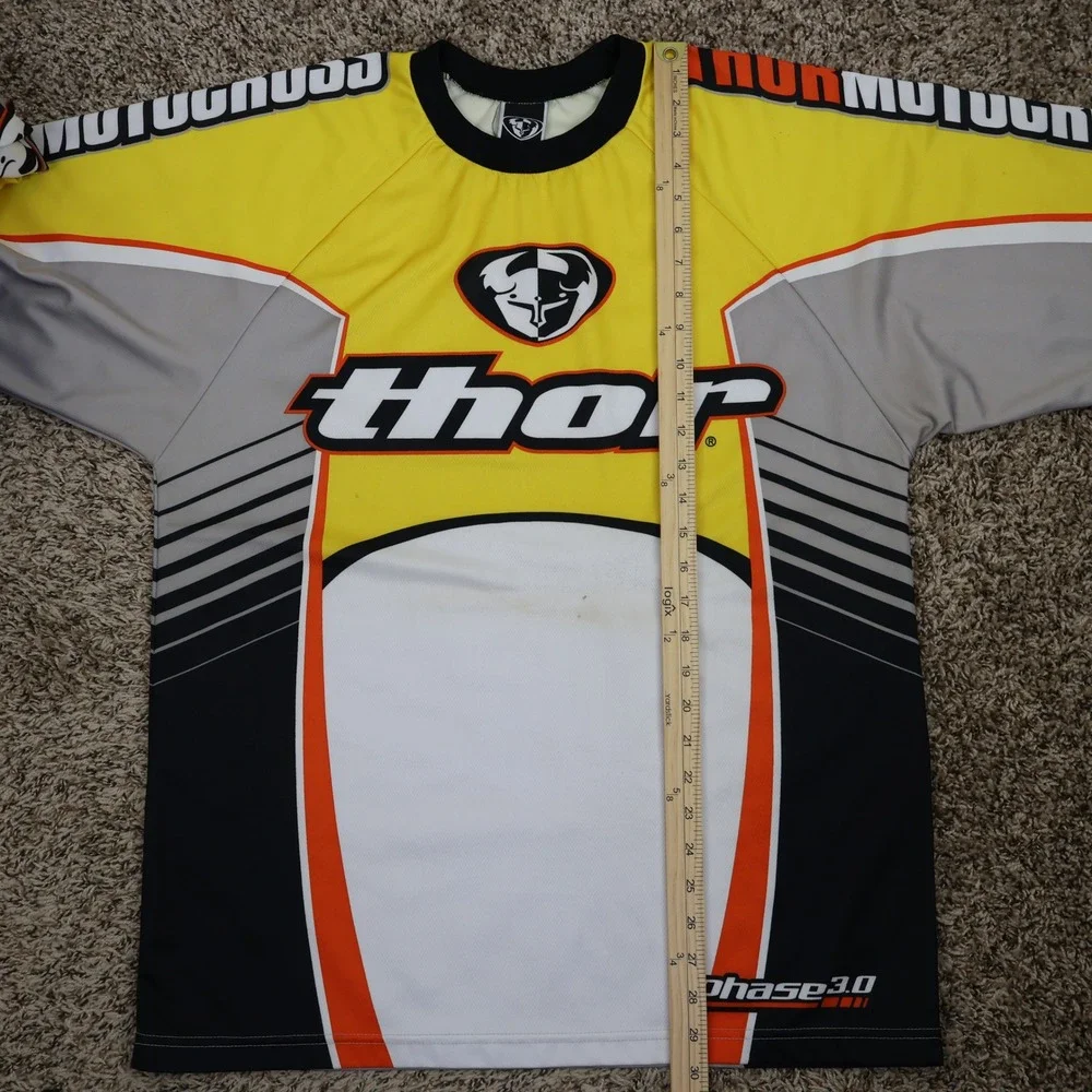 Thor Phase 3.0 Motocross Jersey Size Medium Moto‎ Racing Yellow Polyester